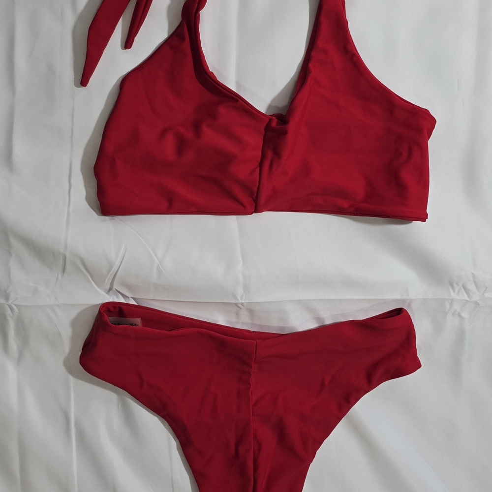 Red Women's Swimwear Set
